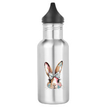 Botella de agua de Pascua Coquette Bunny Bow