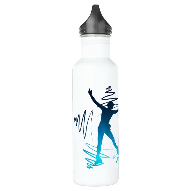 Botella de agua de patinaje artístico azul patinad (Izquierda)