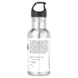 Botella de agua de pato ángel naranja con condado 