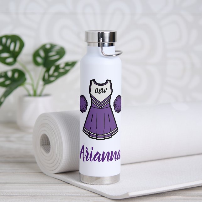 Botella de agua de Personalizable animadora (Yoga)