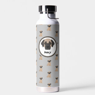 Botella de agua de personalizable de perro