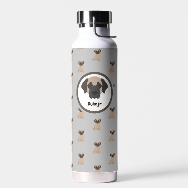Botella de agua de personalizable de perro (Izquierdo)