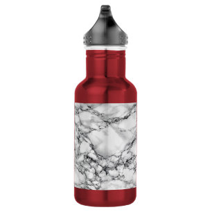 Botella de agua de piedra de mármol blanco
