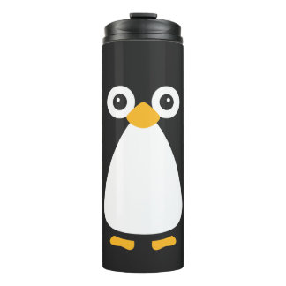 Botella de agua de pingüino de vector cúbico