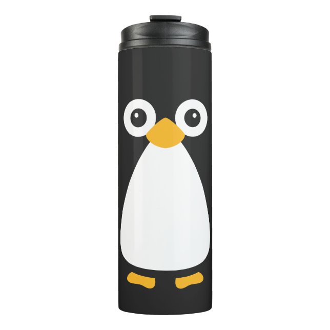 Botella de agua de pingüino de vector cúbico (Anverso)