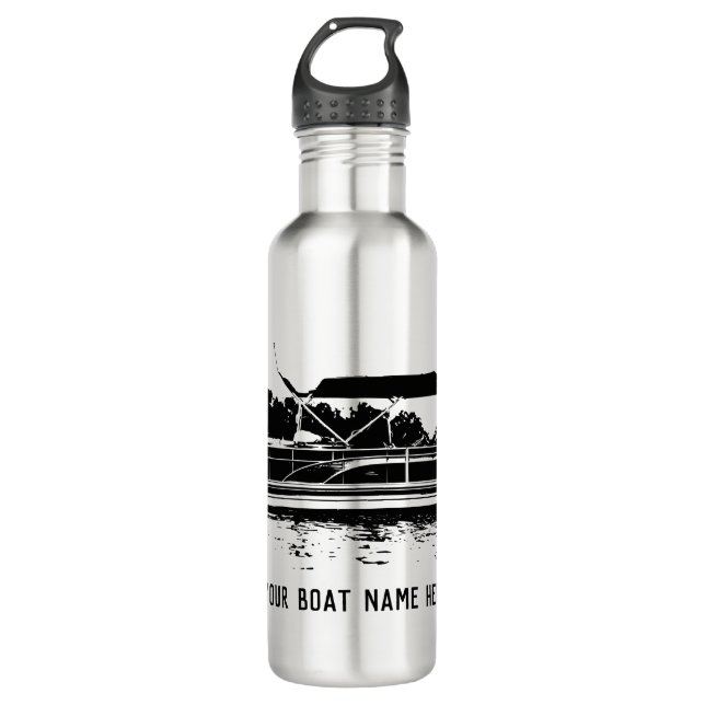 Botella de agua de Pontoon personalizada (Anverso)