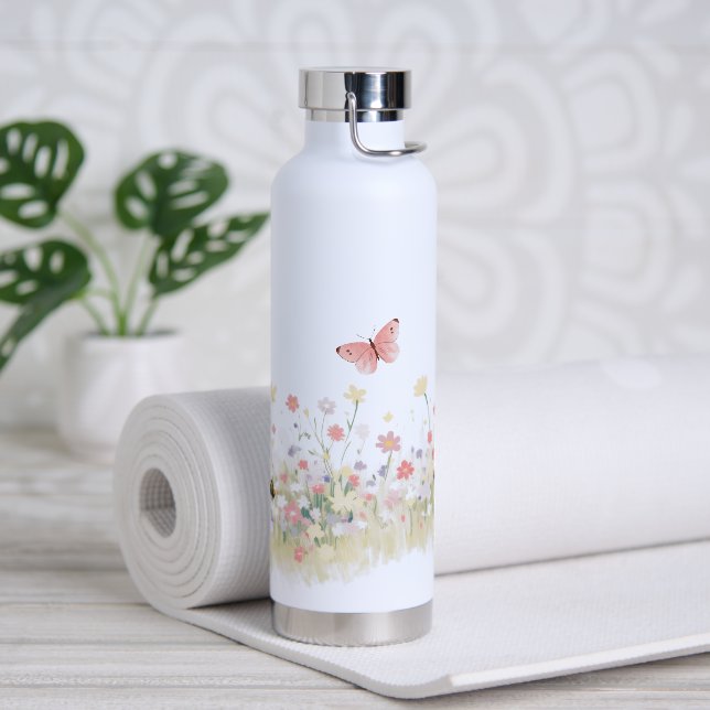 Botella de agua de prado de verano (Yoga)