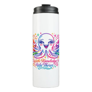 Botella de agua de pulpo lindo para el regreso a c