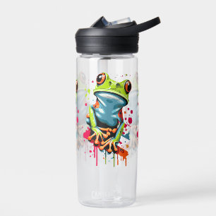 Botella de agua de rana tropical - príncipe de ran