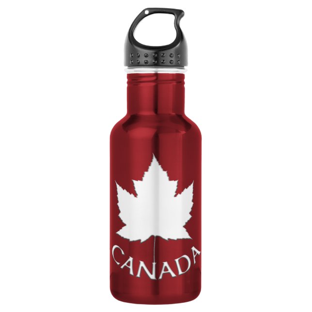 Botella de agua de recuerdo de la bandera de Canad (Anverso)
