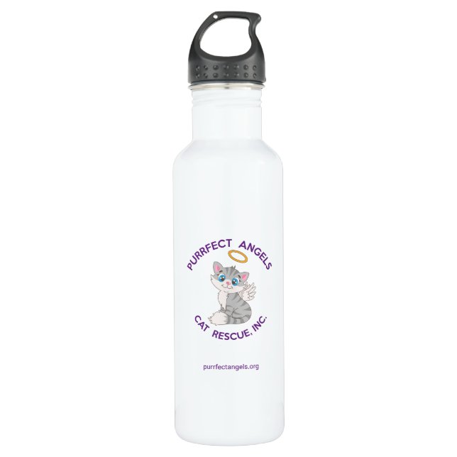Botella de agua de rescate para gatos de los Ángel (Anverso)