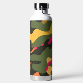 Botella de agua de resumen de Camo