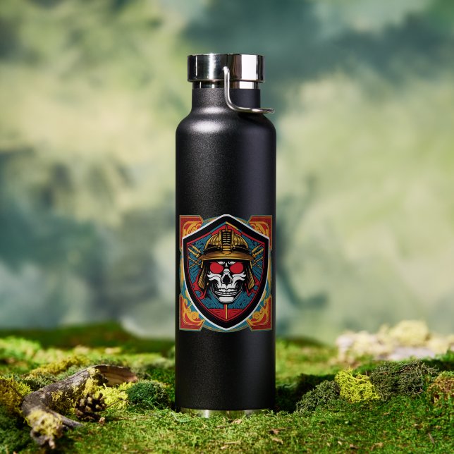 Botella de agua de Samurai Warrior (Exterior)