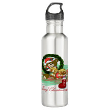 Botella de agua de Santa Joy Sock Navidades