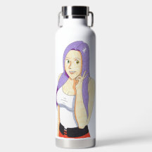 Botella de agua de Signo de Paz de Akiko