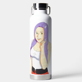 Botella de agua de Signo de Paz de Akiko