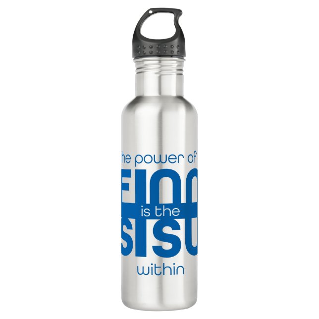 Botella de agua de Sisu finlandesa (Anverso)