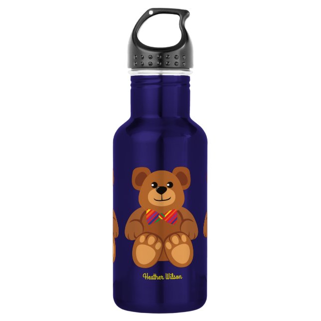 Botella de agua de Teddy Bear Cute para niños con  (Anverso)