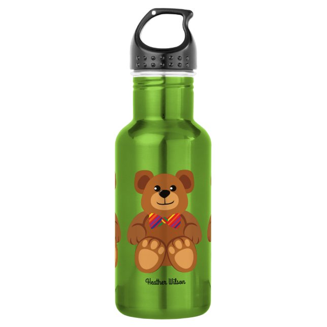 Botella de agua de Teddy Bear Cute para niños con  (Anverso)