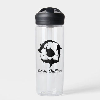 Botella de agua de tiburón