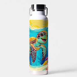 Botella de agua de tortuga boho australiana | Sole