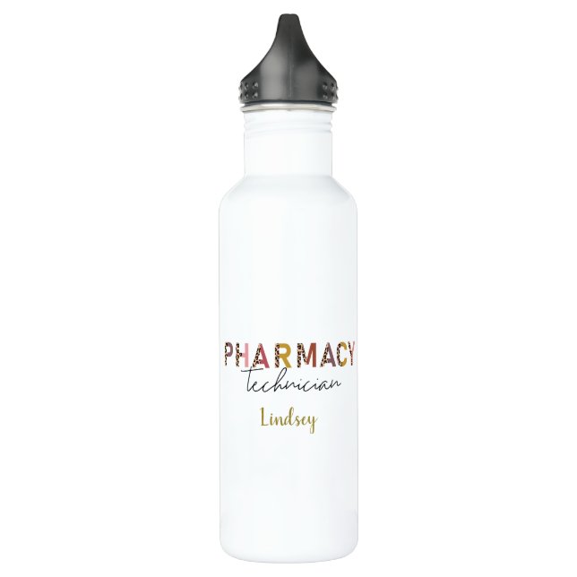 Botella de agua de un técnico de farmacia personal (Izquierda)