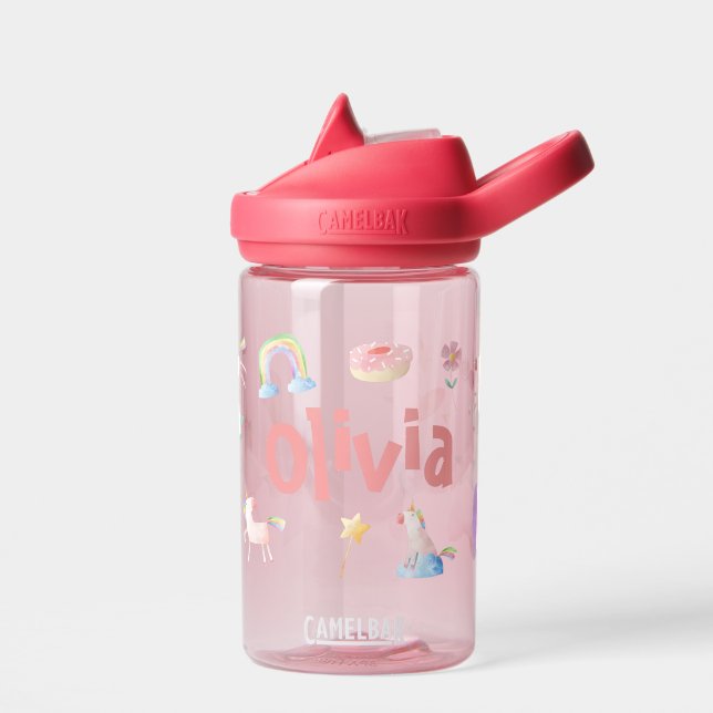Botella de agua de Unicornio personalizada (Izquierdo)