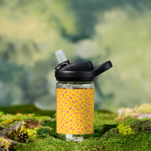 Botella de agua de verano de los niños con puntos