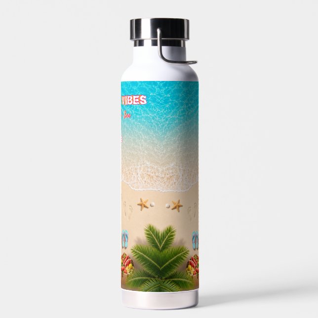 Botella de agua de verano de playa estética (Izquierdo)