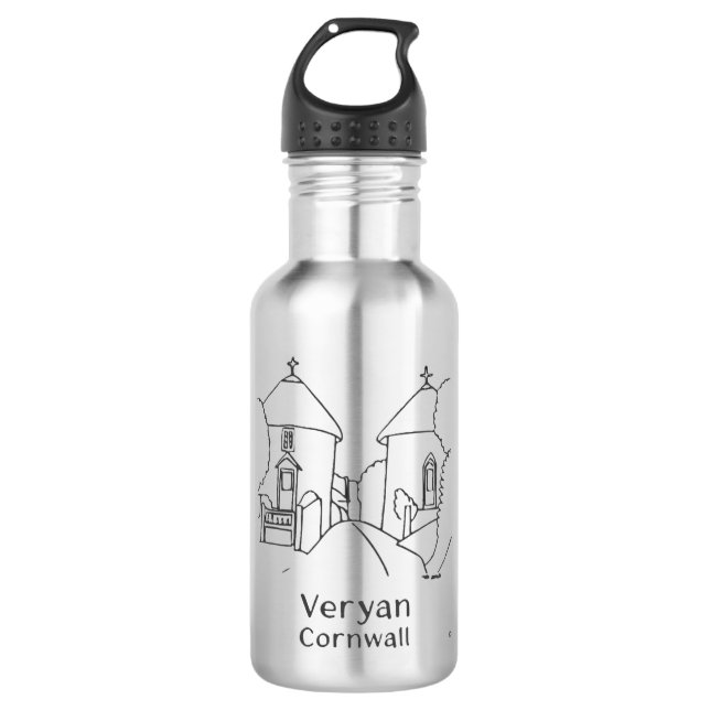 Botella de agua de Veryan Roundhouses (Anverso)