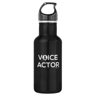 Botella de agua de Voice Actor - Negro