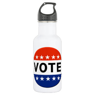 Botella de agua de votación