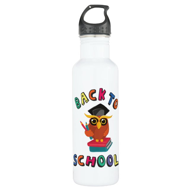 Botella De Agua De vuelta a la escuela (Anverso)