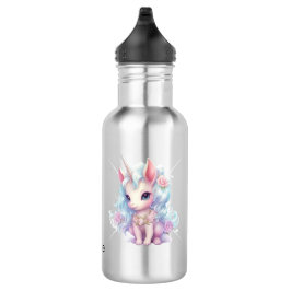 Botella De Agua De vuelta a la escuela de Unicornios
