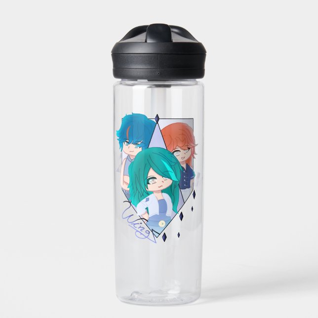 Botella de agua de Wingz Warriors (Delante)