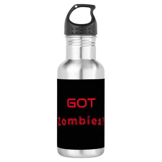 Botella de agua de Zombies (Anverso)