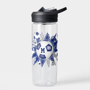 Botella De Agua decoración de la sala de deportes gris azul estall