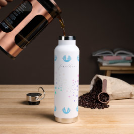 Botella De Agua Dedos Pequeños Azules