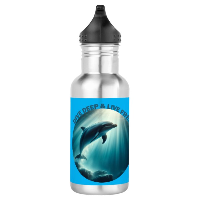 Botella De Agua Deep Live Free Dolphin (Derecha)