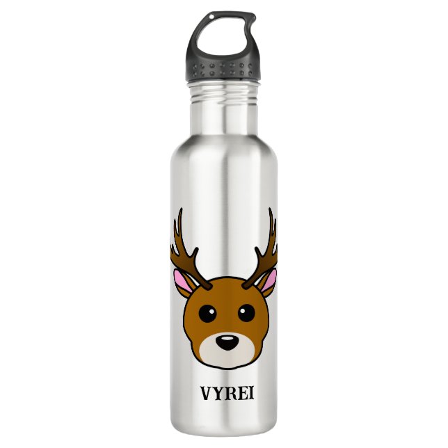 Botella De Agua Deer de Personalizado lindo (Anverso)