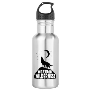 Botella De Agua Defender Wilderness Wolf Moon