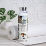 Botella De Agua Definición de familia | Monograma moderno 8 Foto<br><div class="desc">Botella moderna de agua para collage de fotos de 8. Con una dulce definición de lo que es la familia con espacio para mensajes personalizados, nombres y/o año. Este sake hace un regalo maravilloso para cualquier ocasión: día de la madre, cumpleaños, recién casados, día de los abuelos y mucho más....</div>