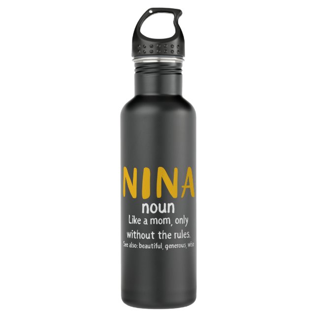 Botella De Agua Definición de nina de arte madre (Anverso)