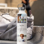 Botella De Agua Definición de Personalizado de nombres personaliza<br><div class="desc">Botella moderna de agua para collage de fotos de 8. Dígale qué la hace especial en sus ojos con este nombre moderno de botella de agua. Personalízalo para cualquier miembro especial de la familia, amigo, compañero de trabajo, profesor, etc., para crear un regalo único para cumpleaños, aniversarios, bodas, Navidades, San...</div>