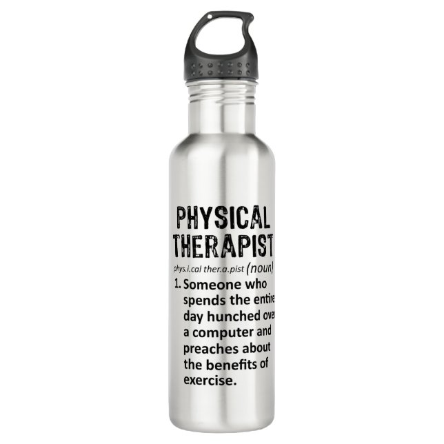 Botella De Agua Definición de Terapia Física (Anverso)
