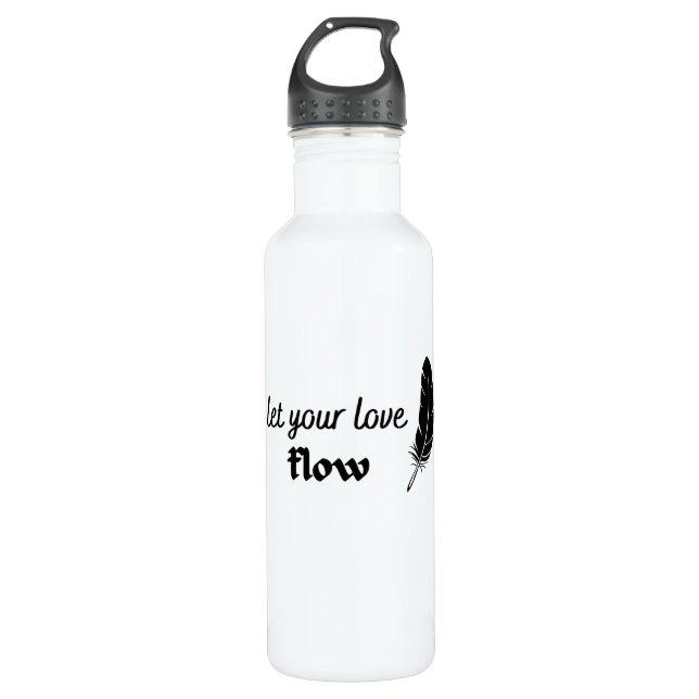 Botella De Agua Deja que tu amor fluya (Anverso)