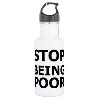 Botella De Agua Dejar de ser pobre