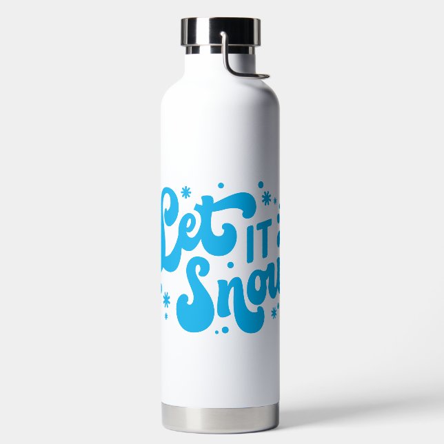 Botella De Agua Dejar que nieve diseño invernal (Izquierda)