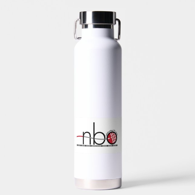 Botella de agua del 25º aniversario de la NBO (Delantero)
