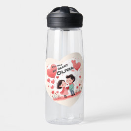 botella de agua del amor